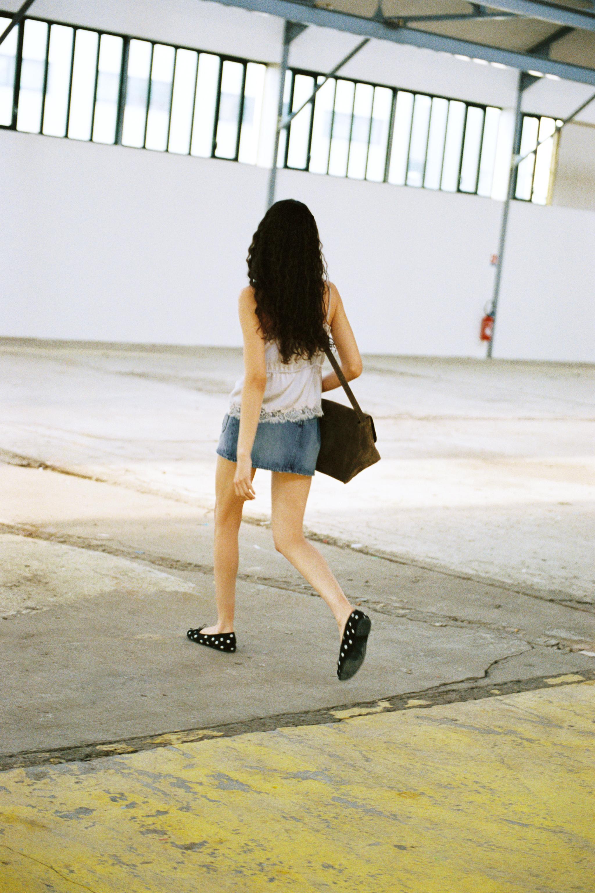 TRF DENIM MINI SKIRT